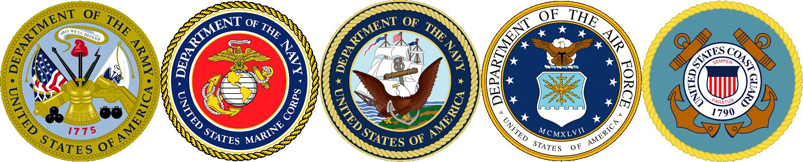 Military branches symbols